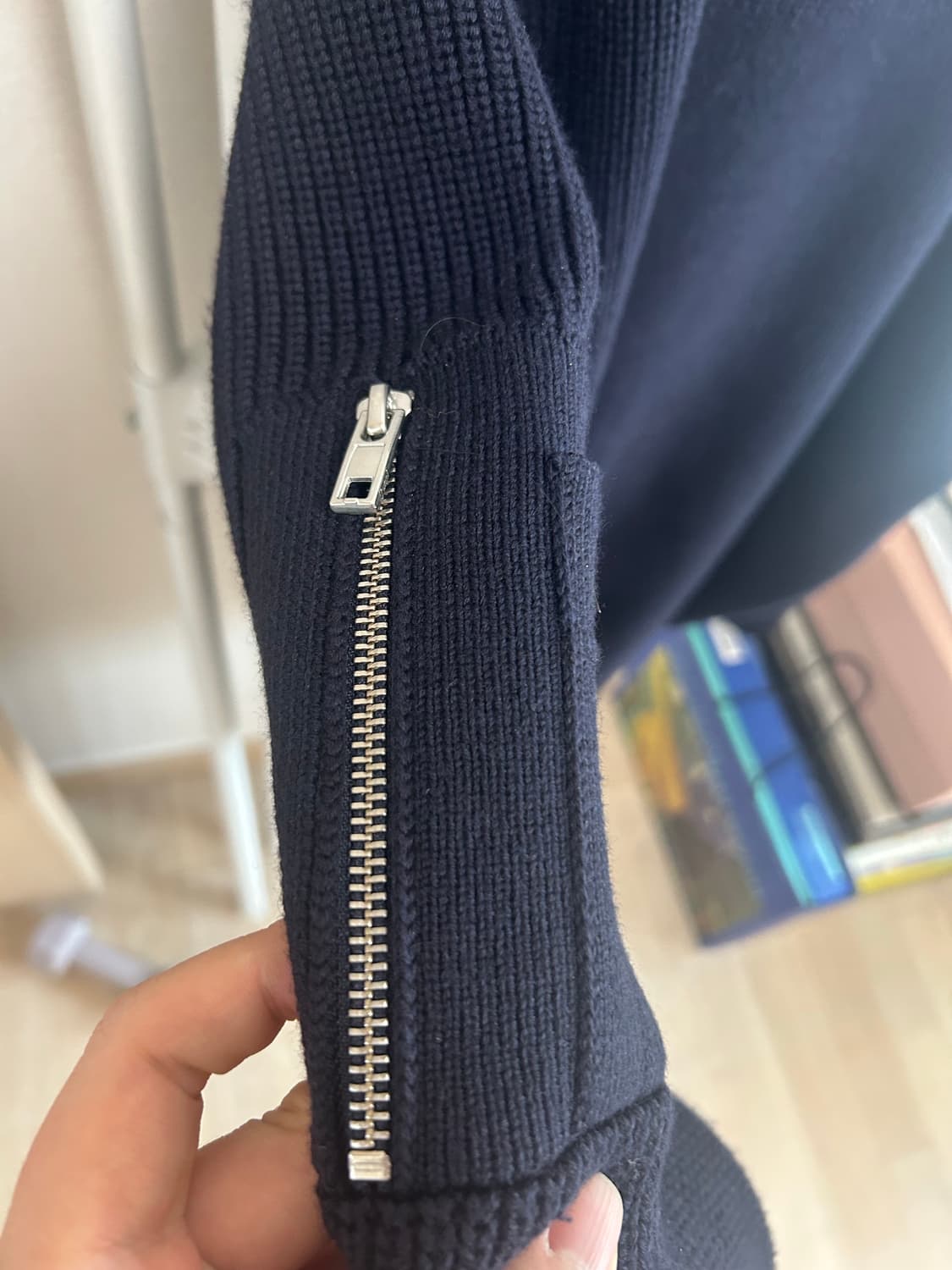 25FW 준지 하프집업니트 네이비(L) 상품이미지7