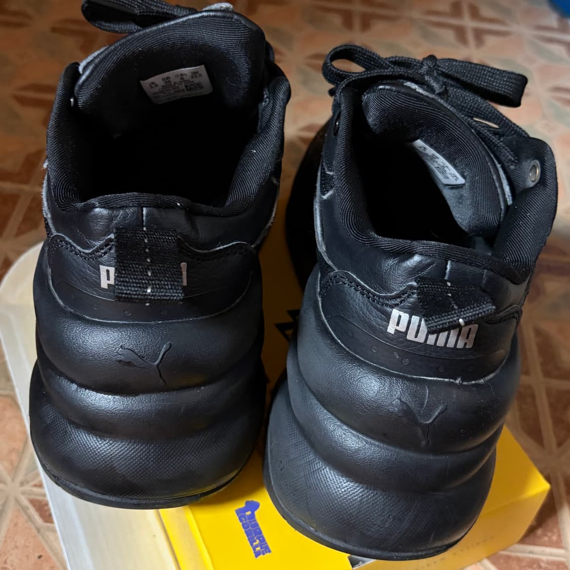 푸마 실리아 웨지 블랙 실버 393915-03 상품이미지4