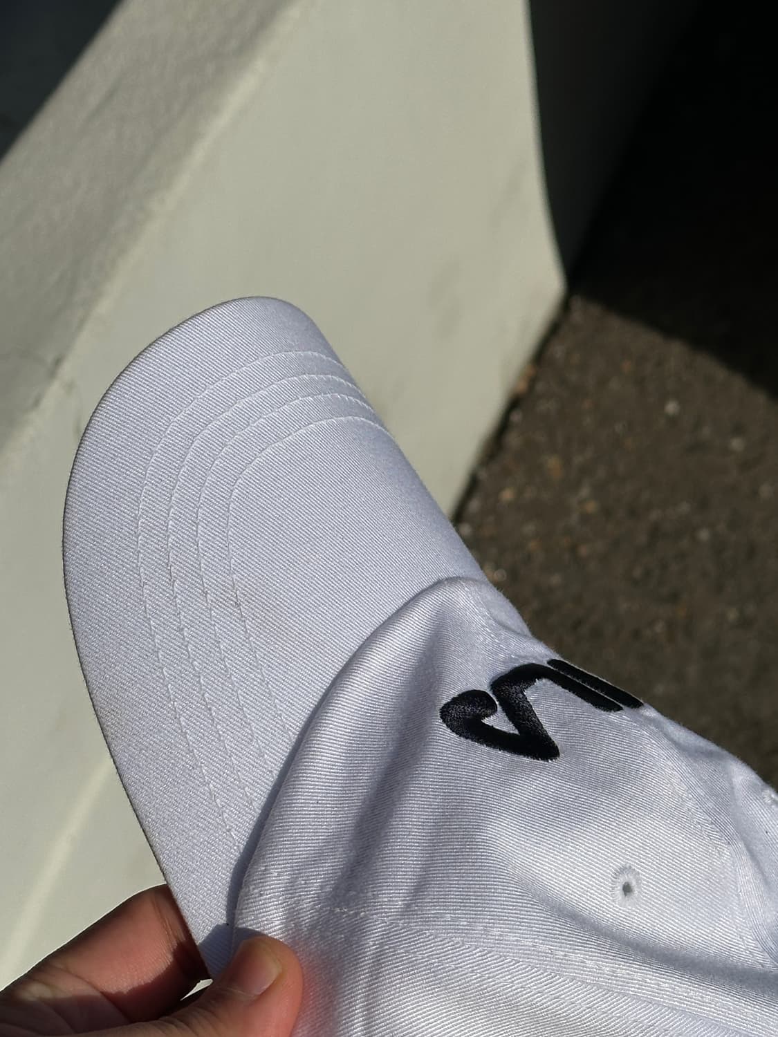 [F] FILA 휠라 로고 화이트 볼캡 모자 상품이미지5