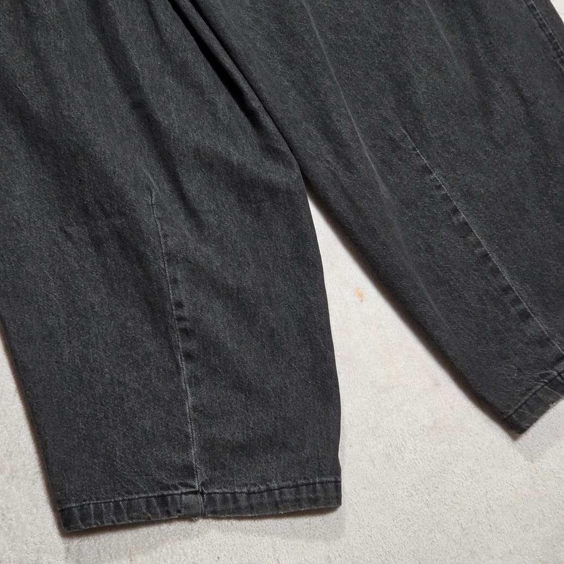 빈티지 벌룬핏 그레이 밴딩 데님 팬츠 상품이미지6