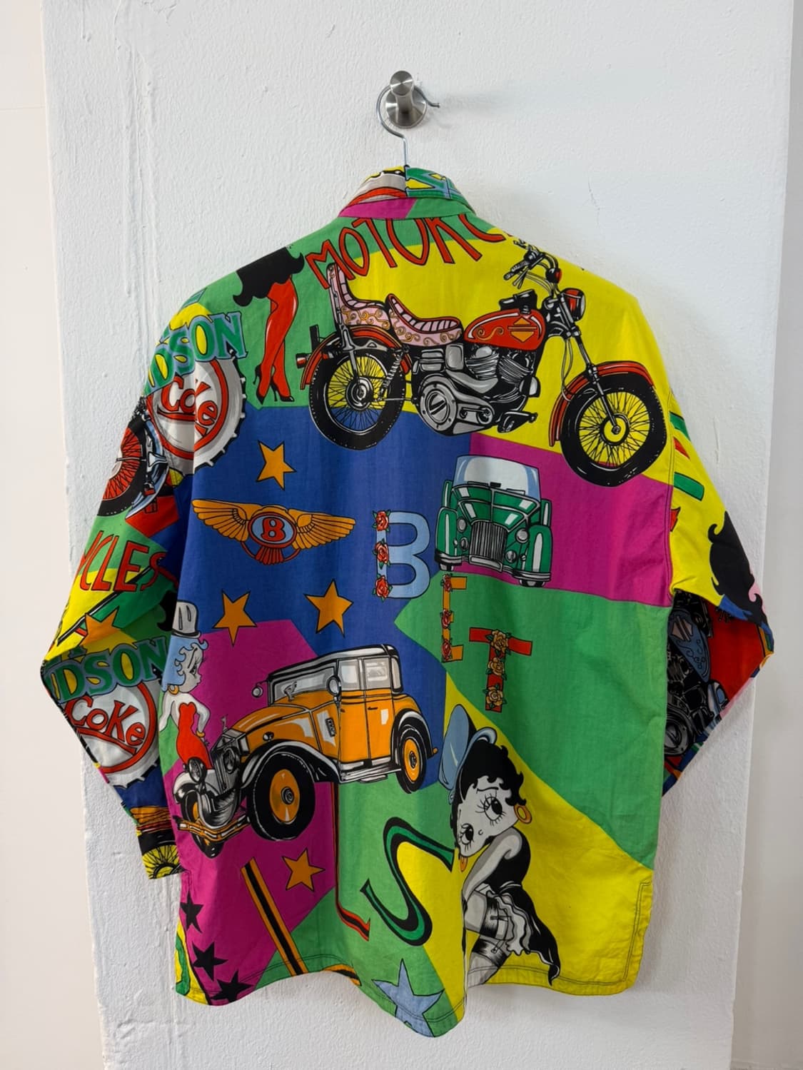 베르사체 진 쿠튀르 베티붑 할리데이비슨 프린트 셔츠  상품이미지5