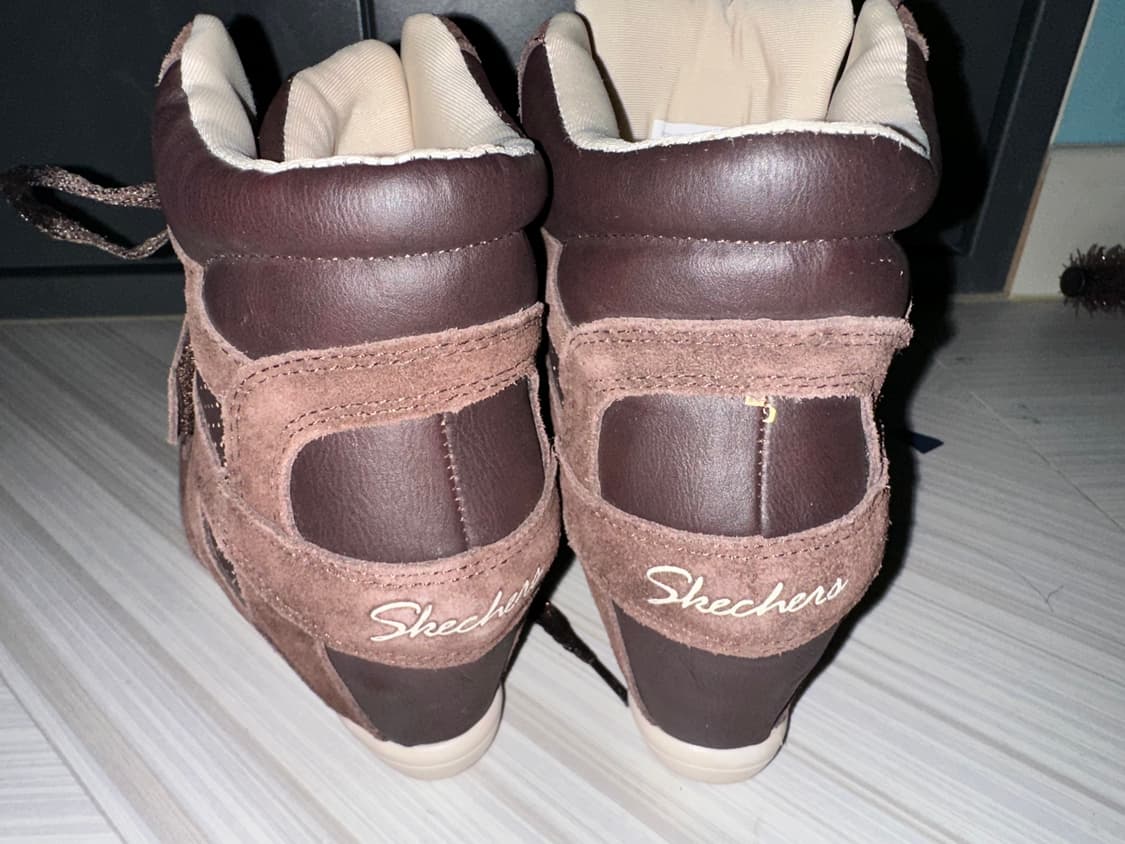 Skechers 웨지힐 브라운 스니커즈 상품이미지9