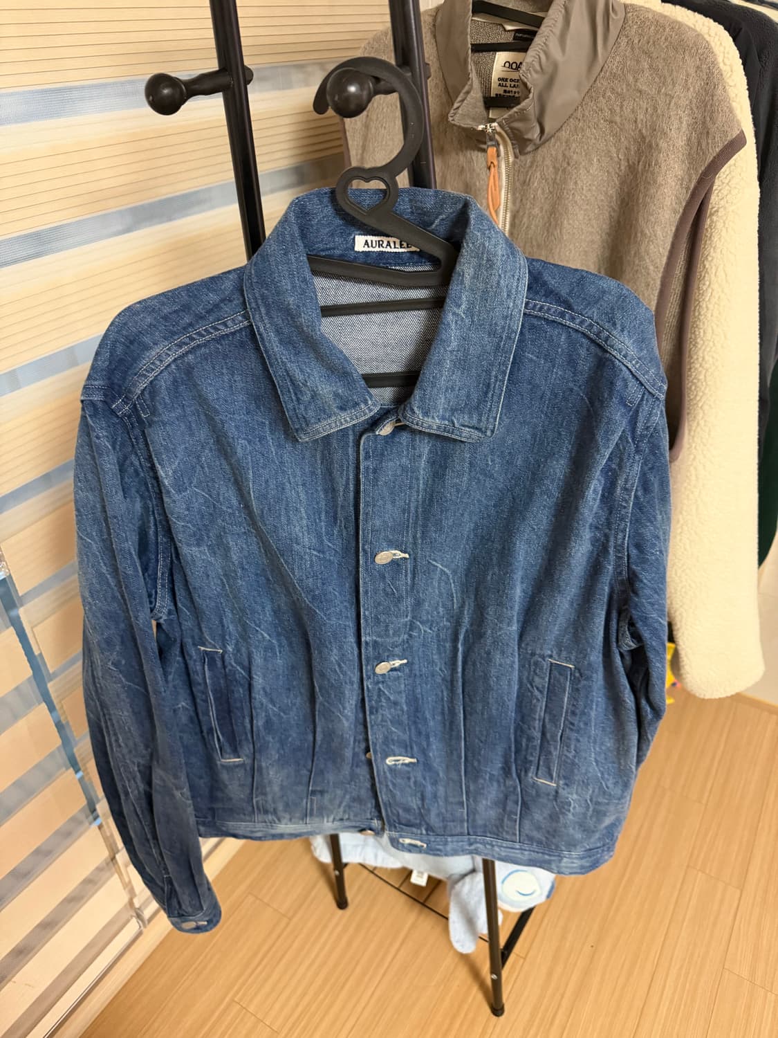 오라리 셀비지 페이디드 라이트 데님 재킷/블루종  상품이미지1