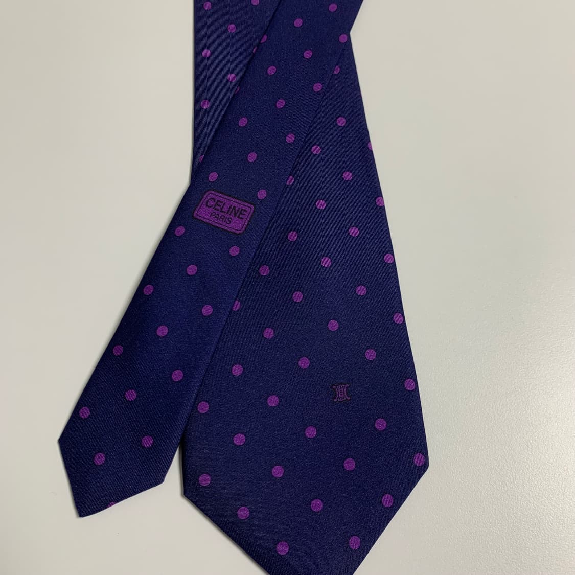 셀린느(CELINE) 명품 도트넥타이 A등급 8.5cm 상품이미지4