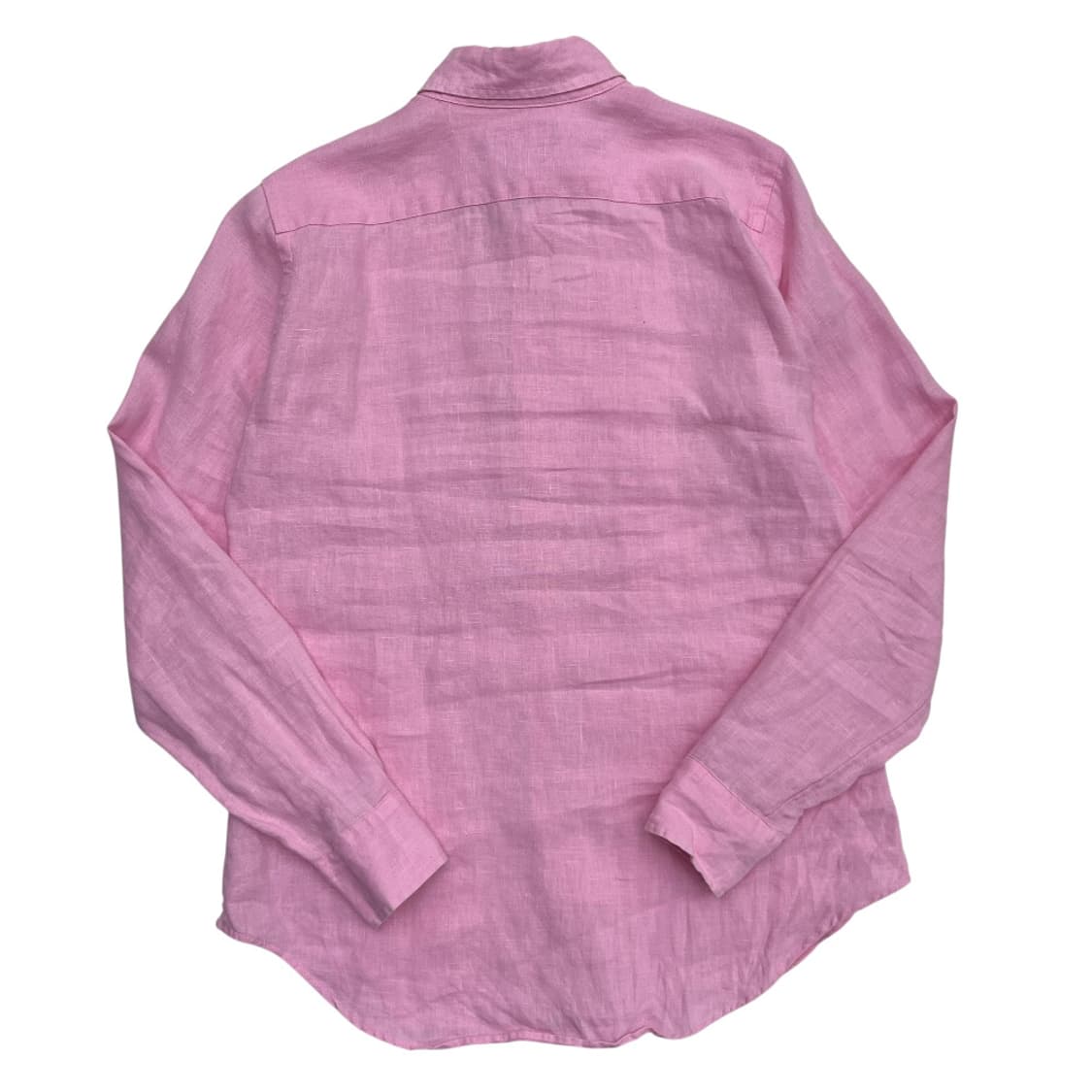 폴로 랄프로렌 화이트포니 딸기우유맛 린넨 셔츠 S 상품이미지3