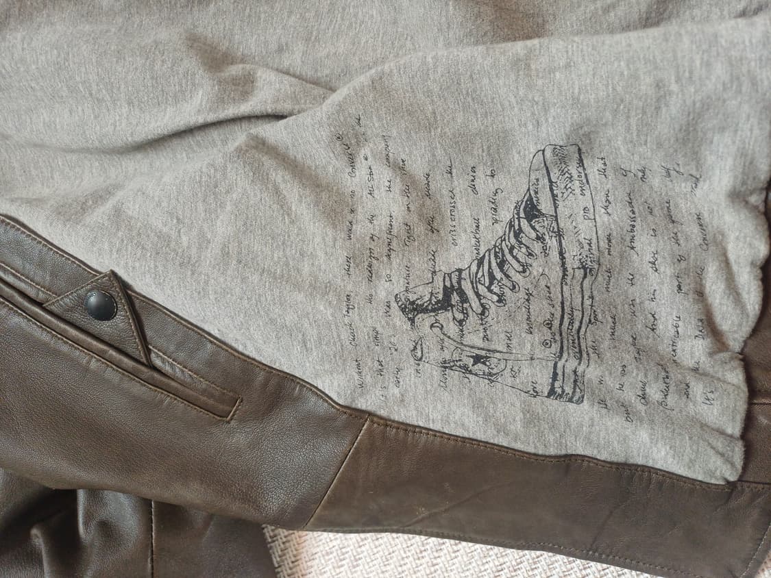 [희귀/L] 컨버스 x 존 바바토스 아카이브 빈티지 양가죽 라이더 자켓 상품이미지5