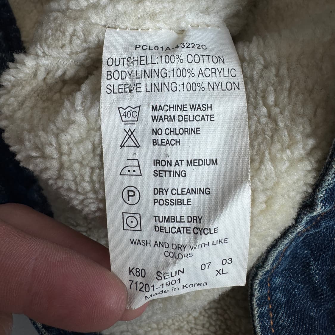 리바이스 쉐르파 카라 트러커 데님자켓 상품이미지9