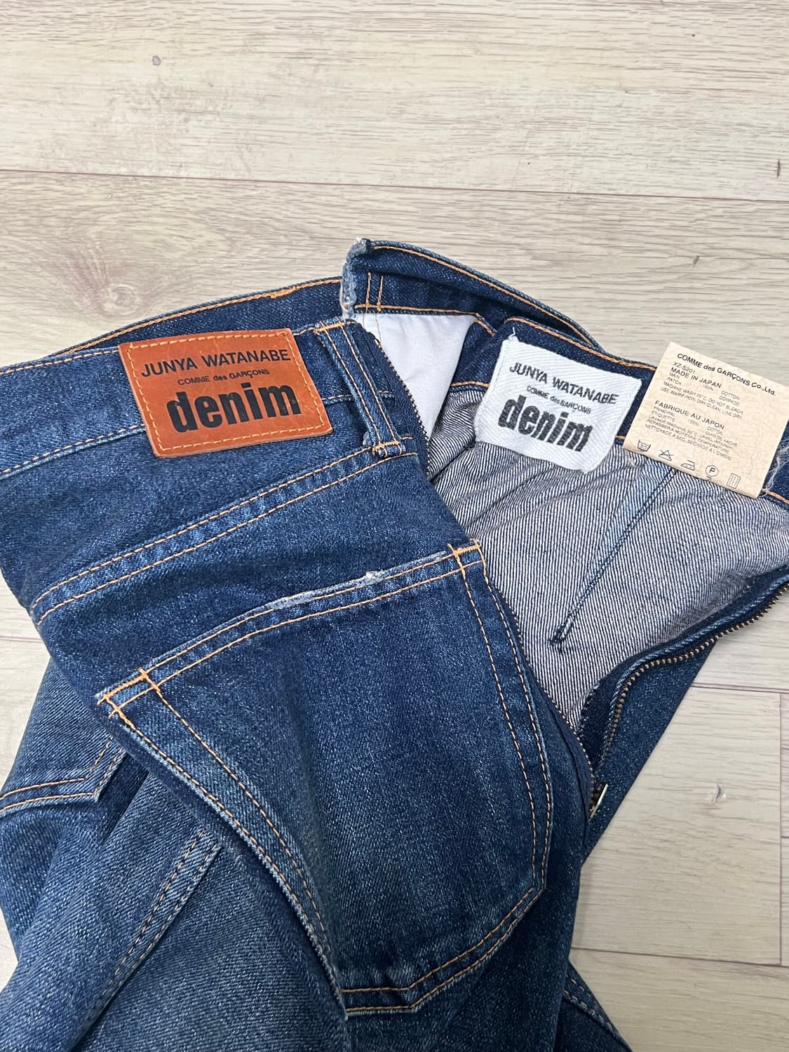 준야와타나베 꼼데가르송 비대칭 데님치마(스커트) 사이즈S 상품이미지4