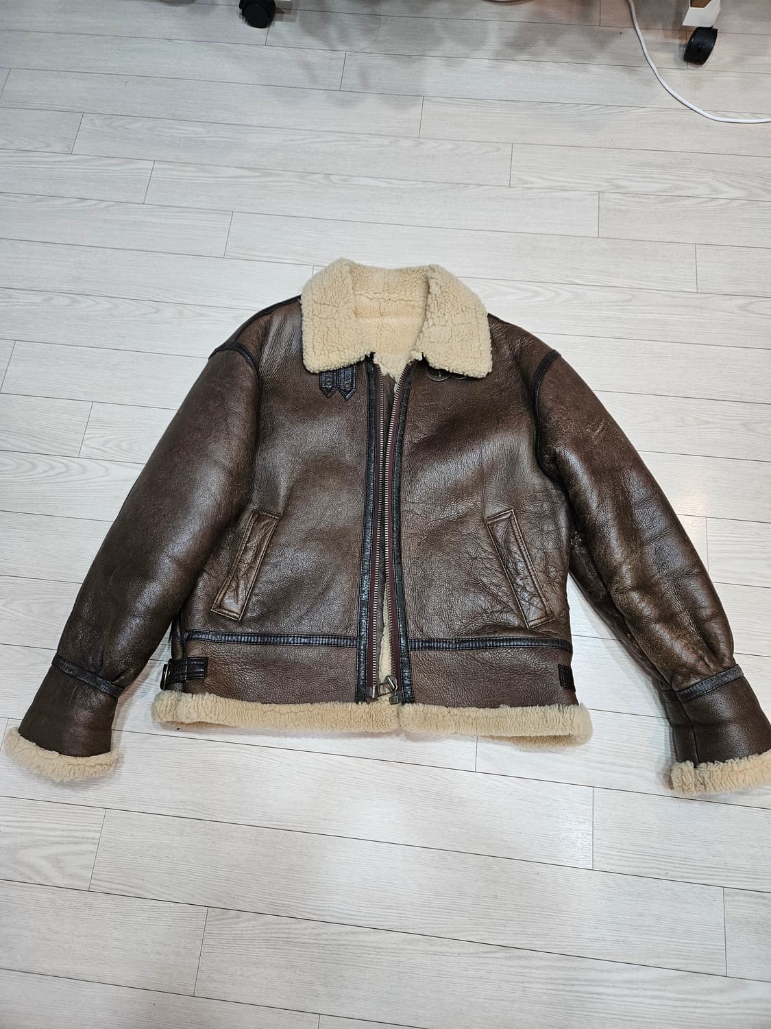 b-3 폭격기 무스탕 양가죽 XL 상품이미지1