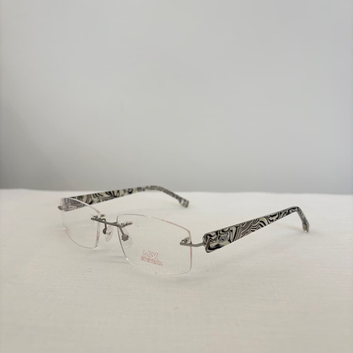 ASK 사각 무테 빈티지 안경 상품이미지2