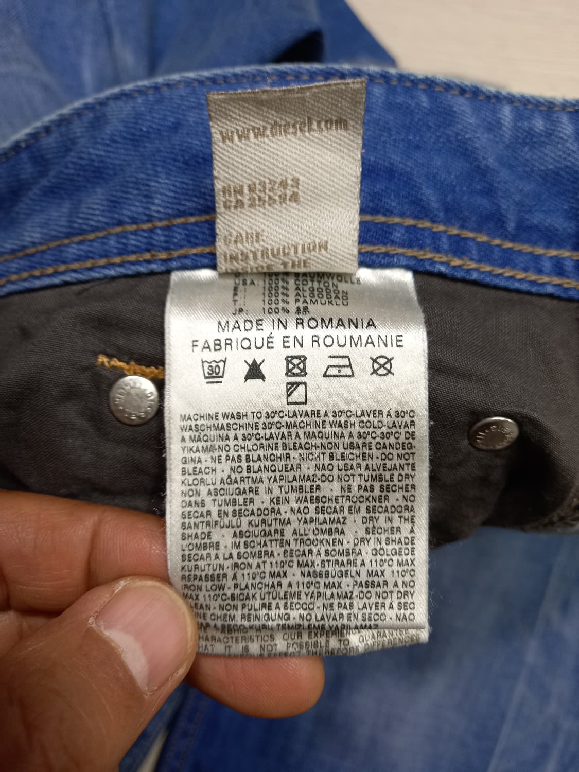 31 DIESEL Larkee 약골반 워싱 일자진 31-491 상품이미지9