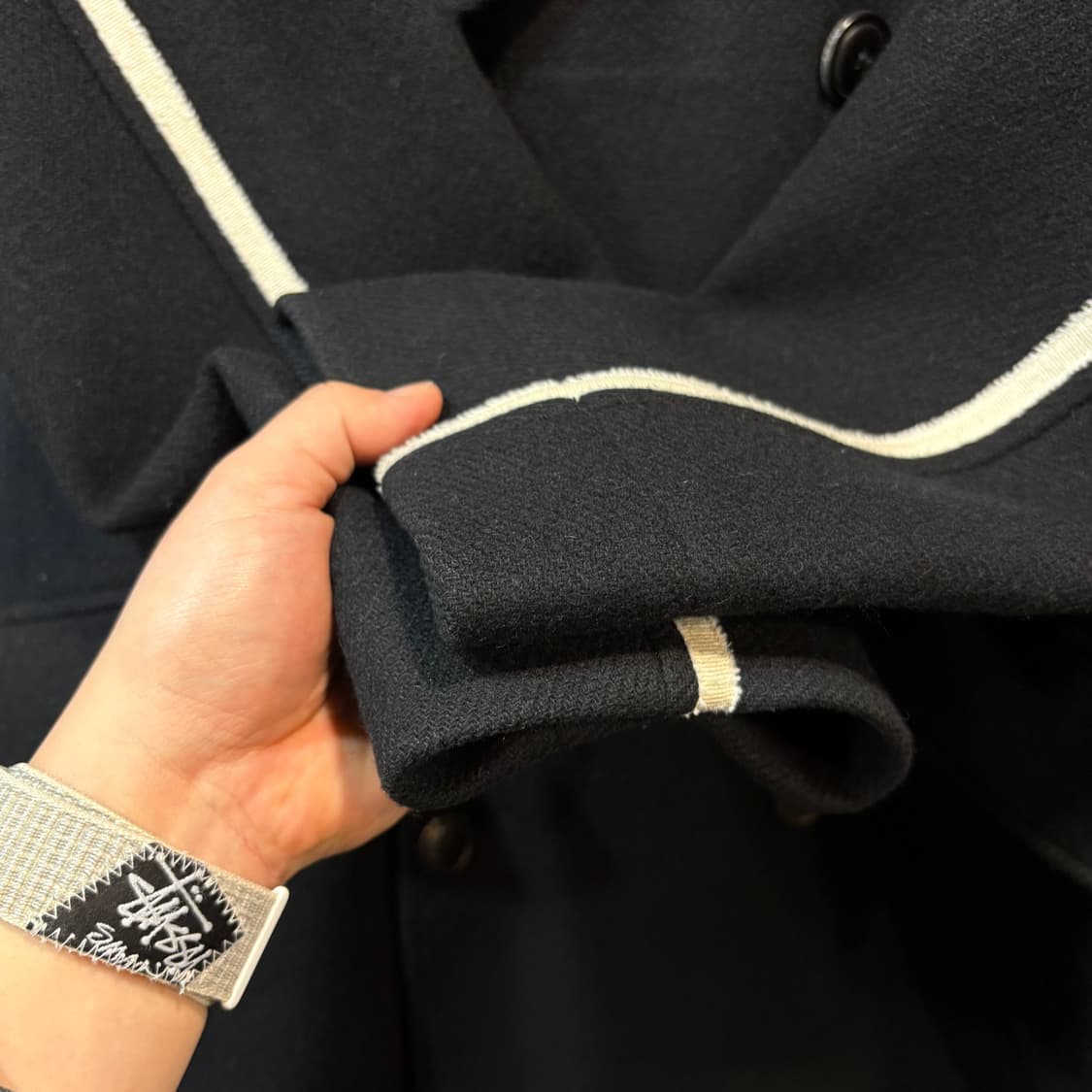 [48] noirer 노이어 후드 더블 코트 상품이미지2