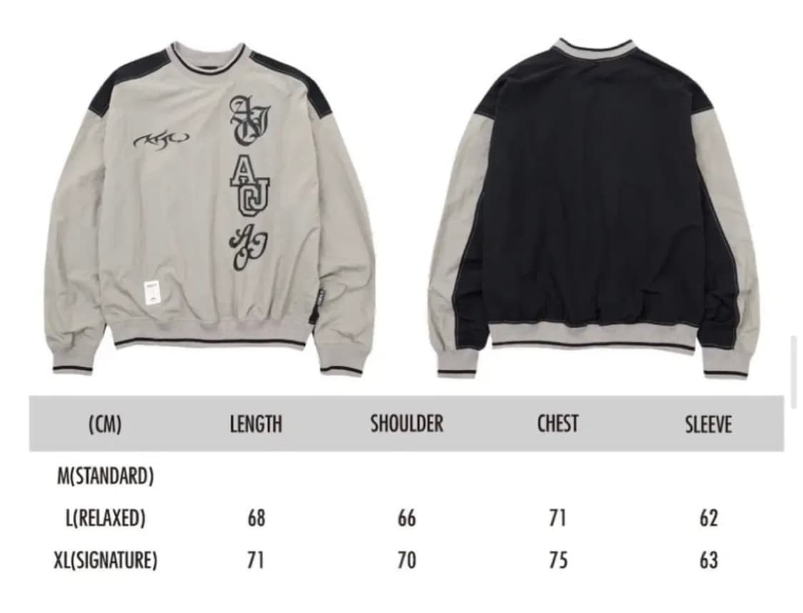 아조바이아조 나일론 맨투맨 XL 상품이미지2