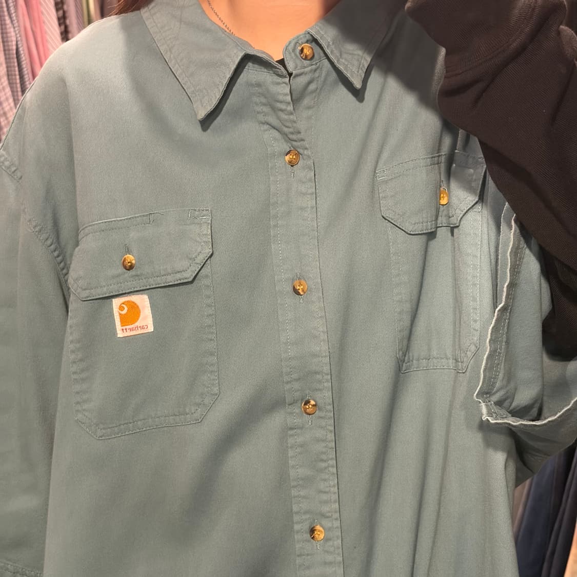 [IM] Carhartt 칼하트 반팔 셔츠 그린 상품이미지3