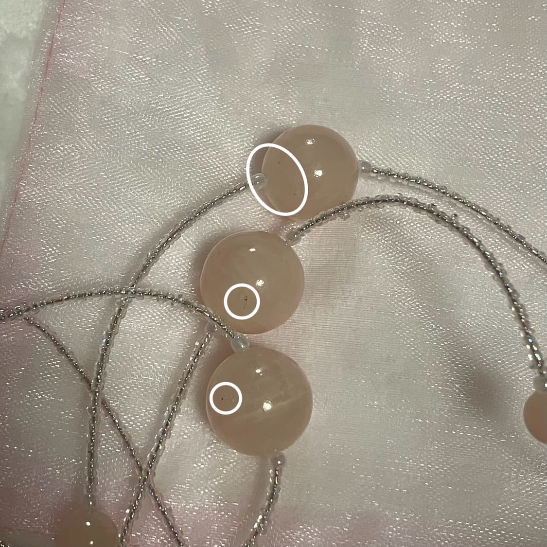 핑크볼 롱 목걸이 페어리 오리엔탈 레테 상품이미지8