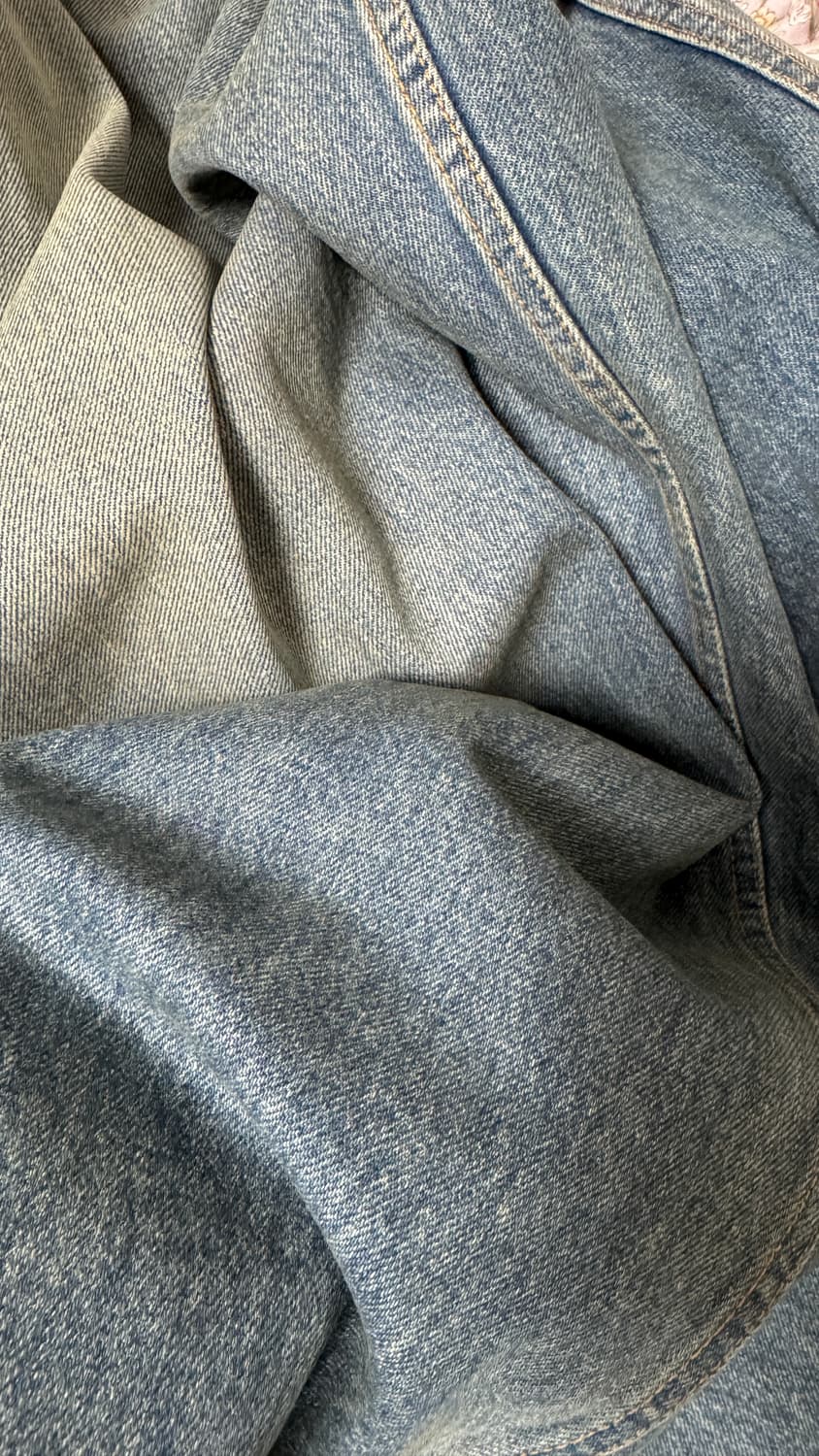 발렌시아가 블루 코팅 라지 배기 소프트 데님 s 상품이미지7