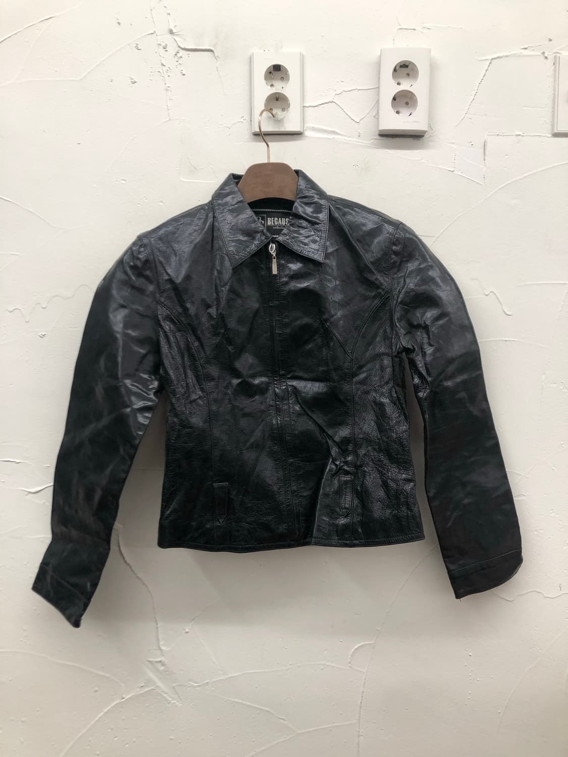 돈피 레더 자켓 상품이미지1