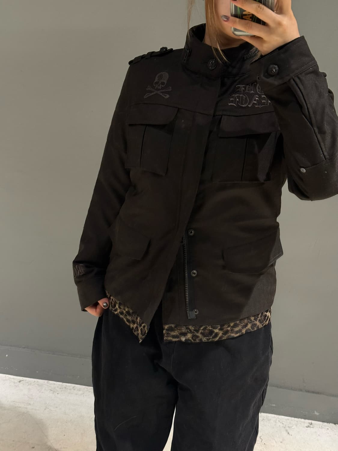Roen multi pocket leopard point jacket 상품이미지2