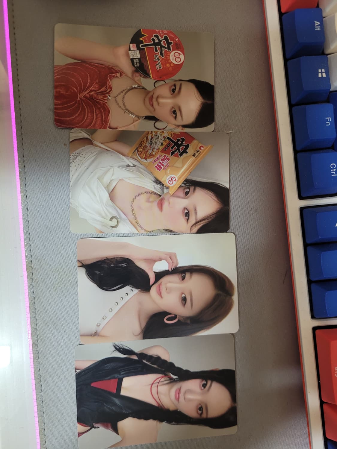 에스파 신라면 포토카드 포카 세트 상품이미지1