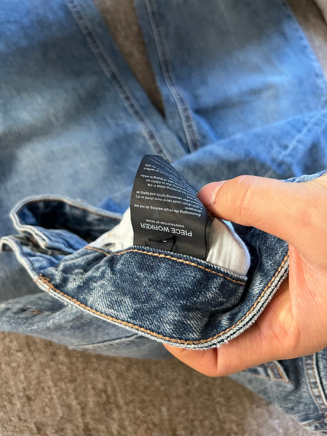 피스워커 데님 청바지 34 상품이미지5