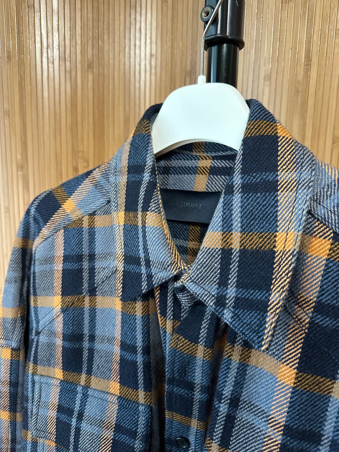 준지 울 블렌디드 체크 셔츠 상품이미지3