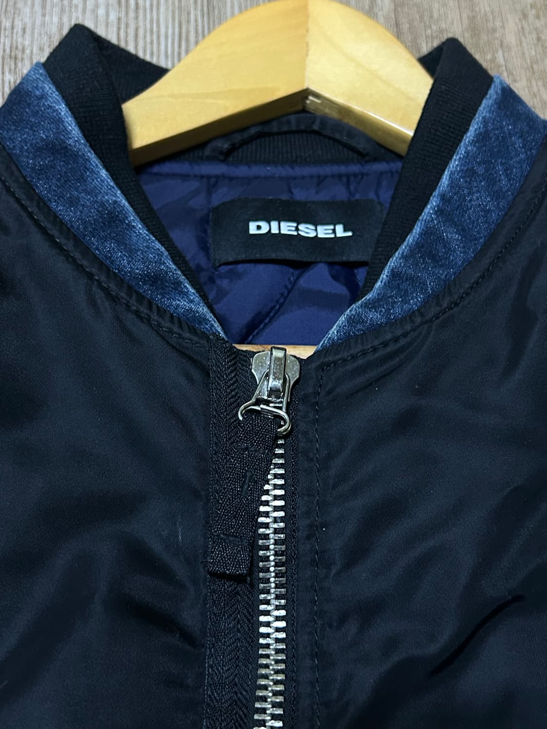 디젤 블랙 데님 디테일 ma-1 봄버 자켓 상품이미지4