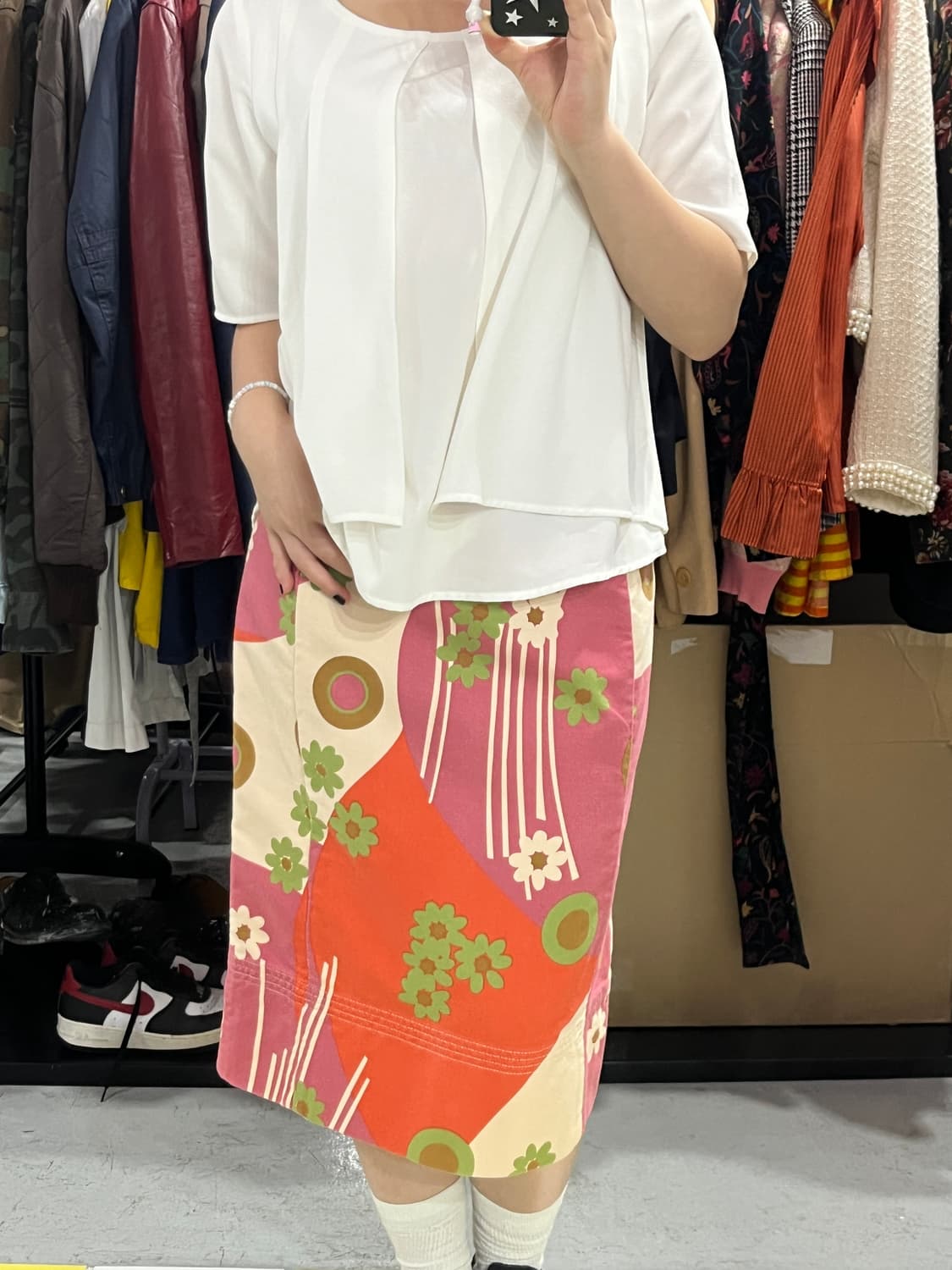 Marc jacobs 마크제이콥스 플라워 코튼 스커트 상품이미지4