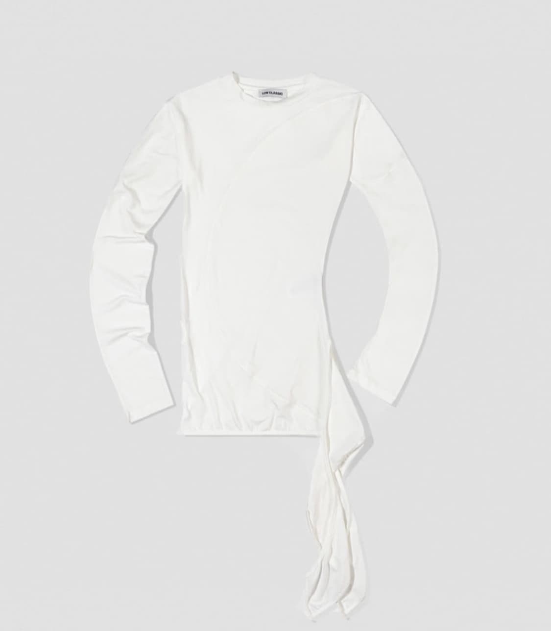 LC 로우클래식 wrap T shirts White 상품이미지1
