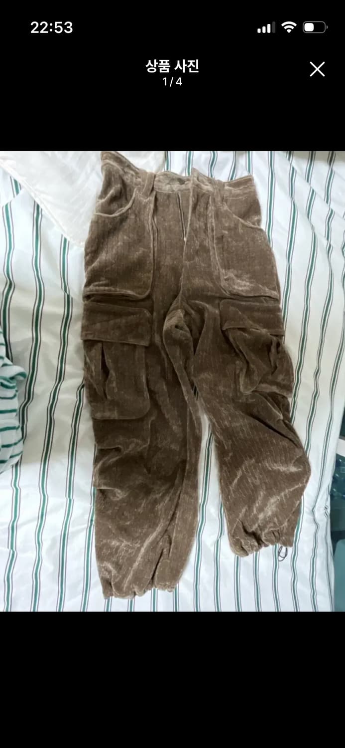 웨슬리휴스톤 카고 벨벳팬츠 상품이미지3