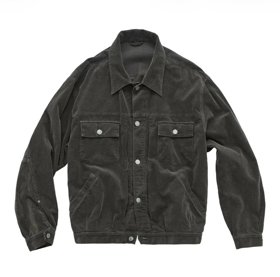 (2) 폴리테루 25ss 유즈드 트러커 코듀로이 카모 올리브 상품이미지1