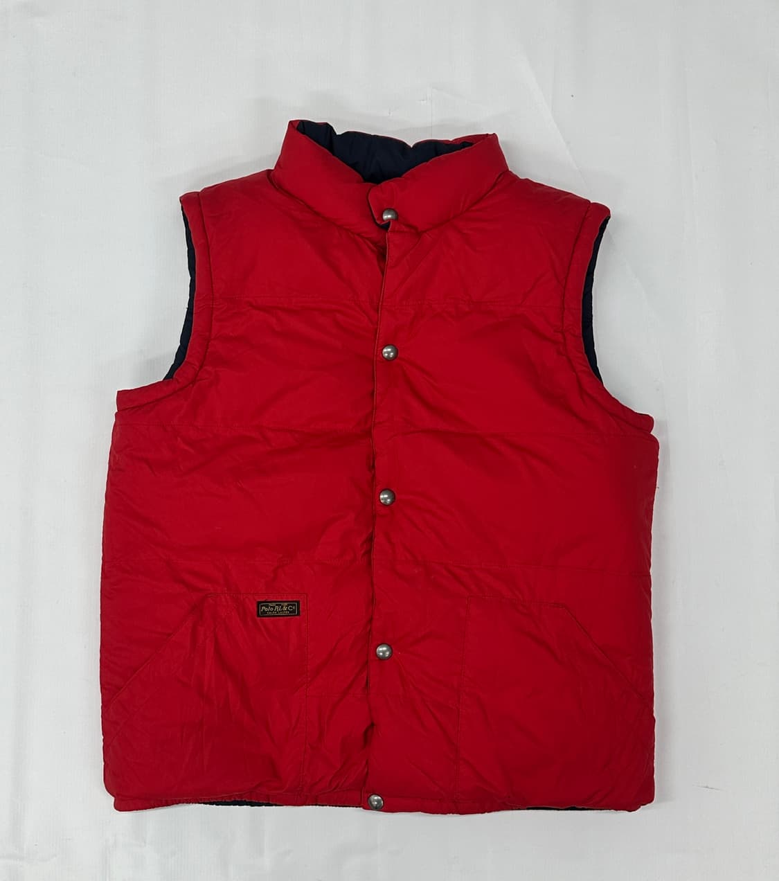 폴로 리버시블 네이비 구스 패딩 조끼 핀터 아메카지 시티보이 상품이미지5