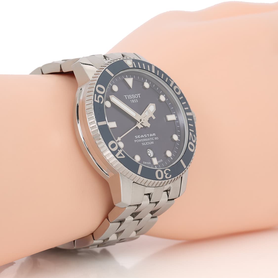 티쏘 씨스타1000 파워매틱80 워치 스틸시계 T120.407.11.04 상품이미지8