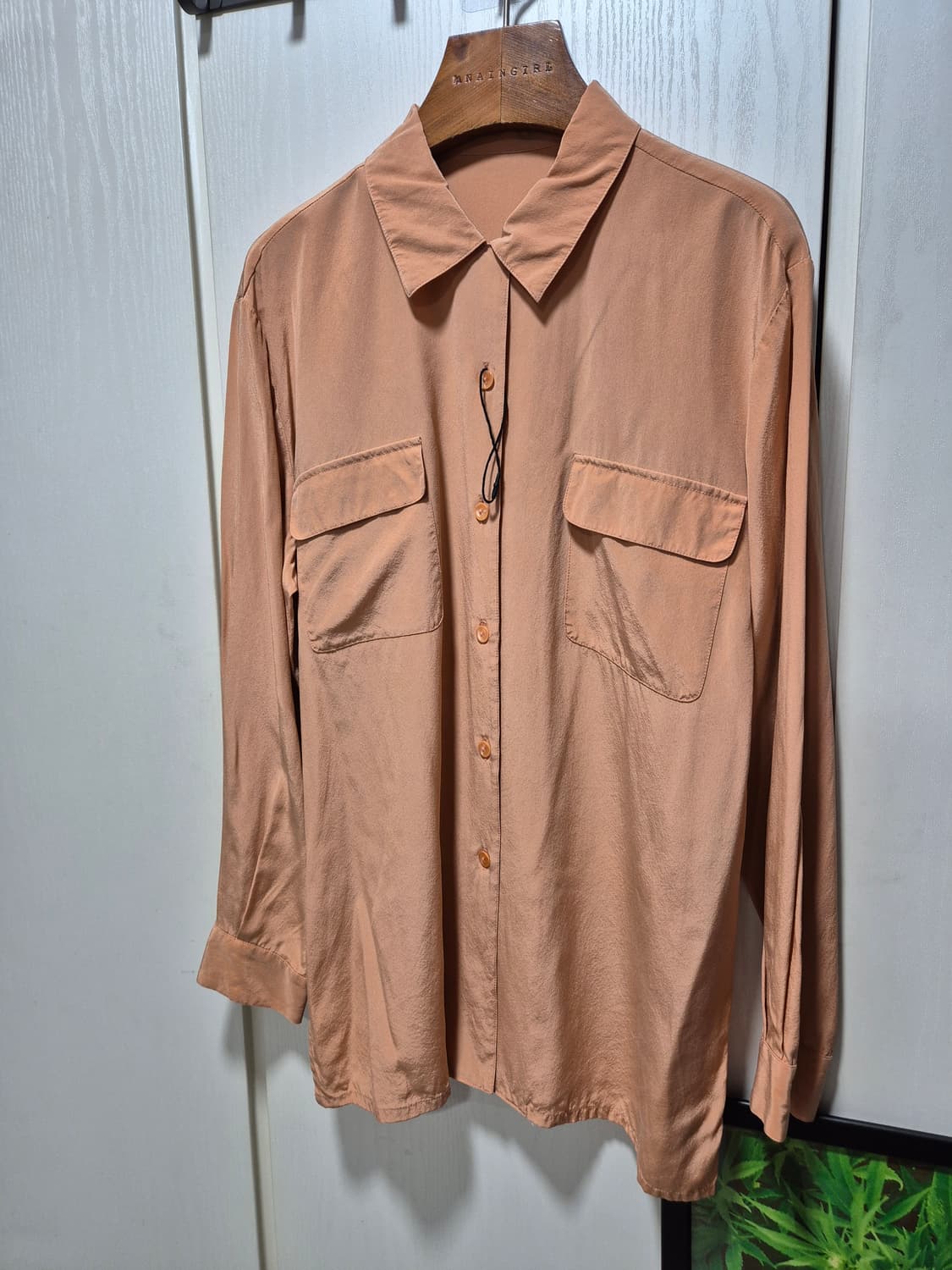 (세일) JPN VTG. 살구색 셔츠 블라우스 상품이미지3