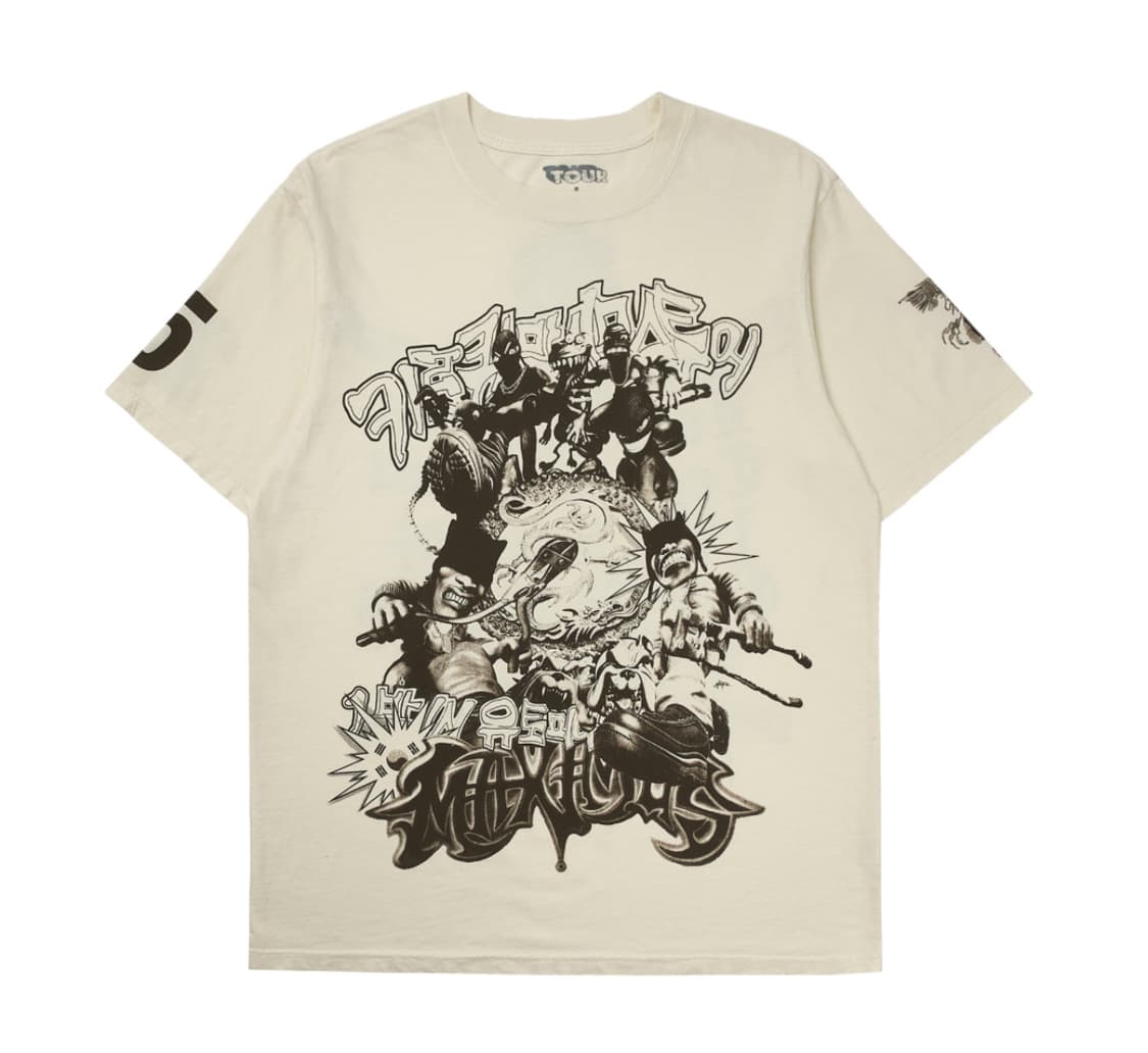 트래비스 스캇 키르쿠스 막시무스 스타디움 투어 25 티셔츠 오프 화이트  상품이미지1