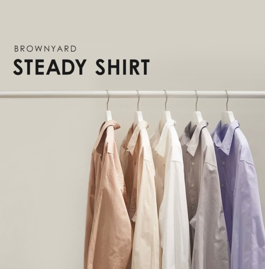 브라운야드 스테디 셔츠 베이지 상품이미지5