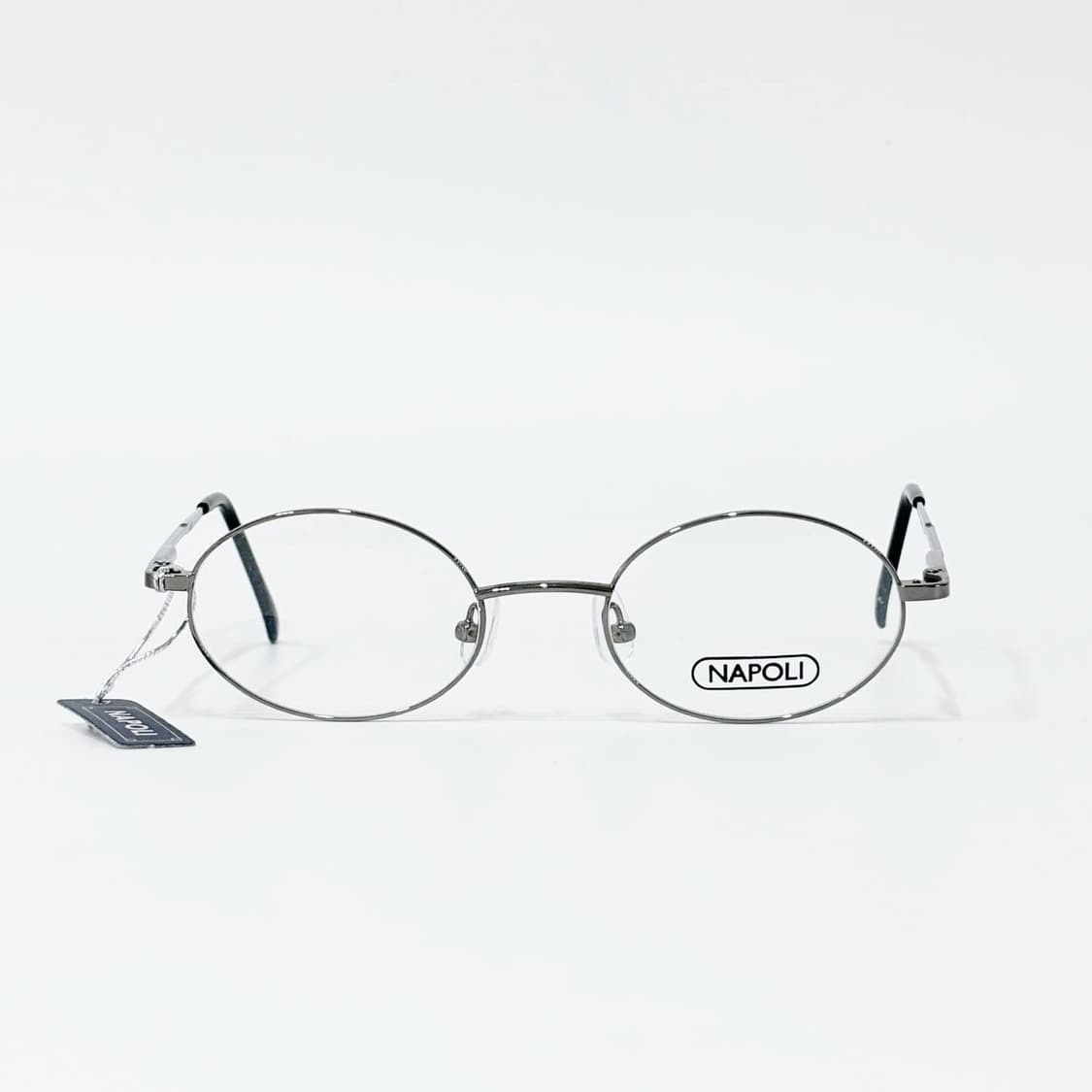 NAPOLI 그레이 오벌 메탈 데드스탁 빈티지안경 상품이미지1