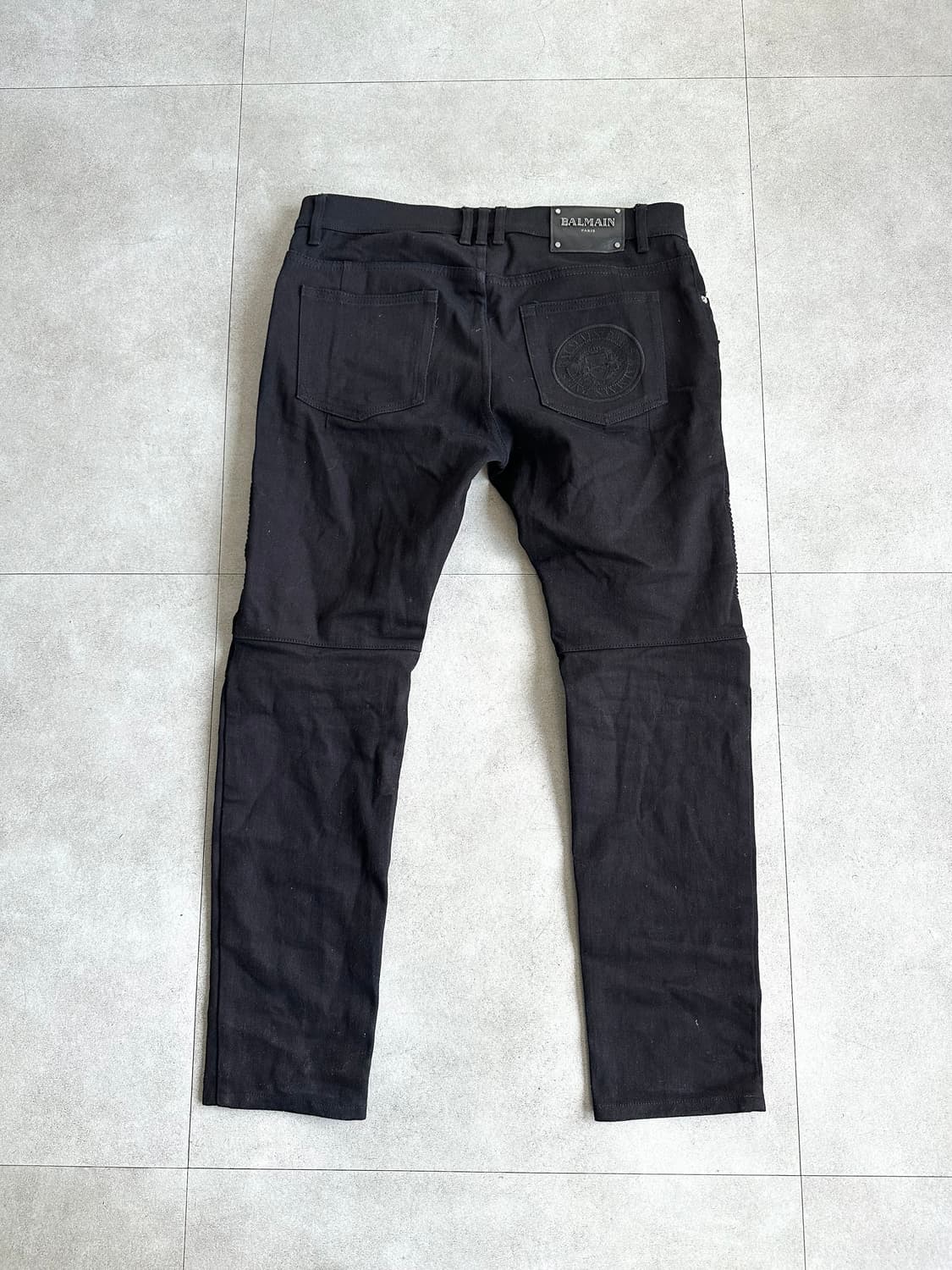 발망 아카이브 지퍼 바이커 블랙진 상품이미지6