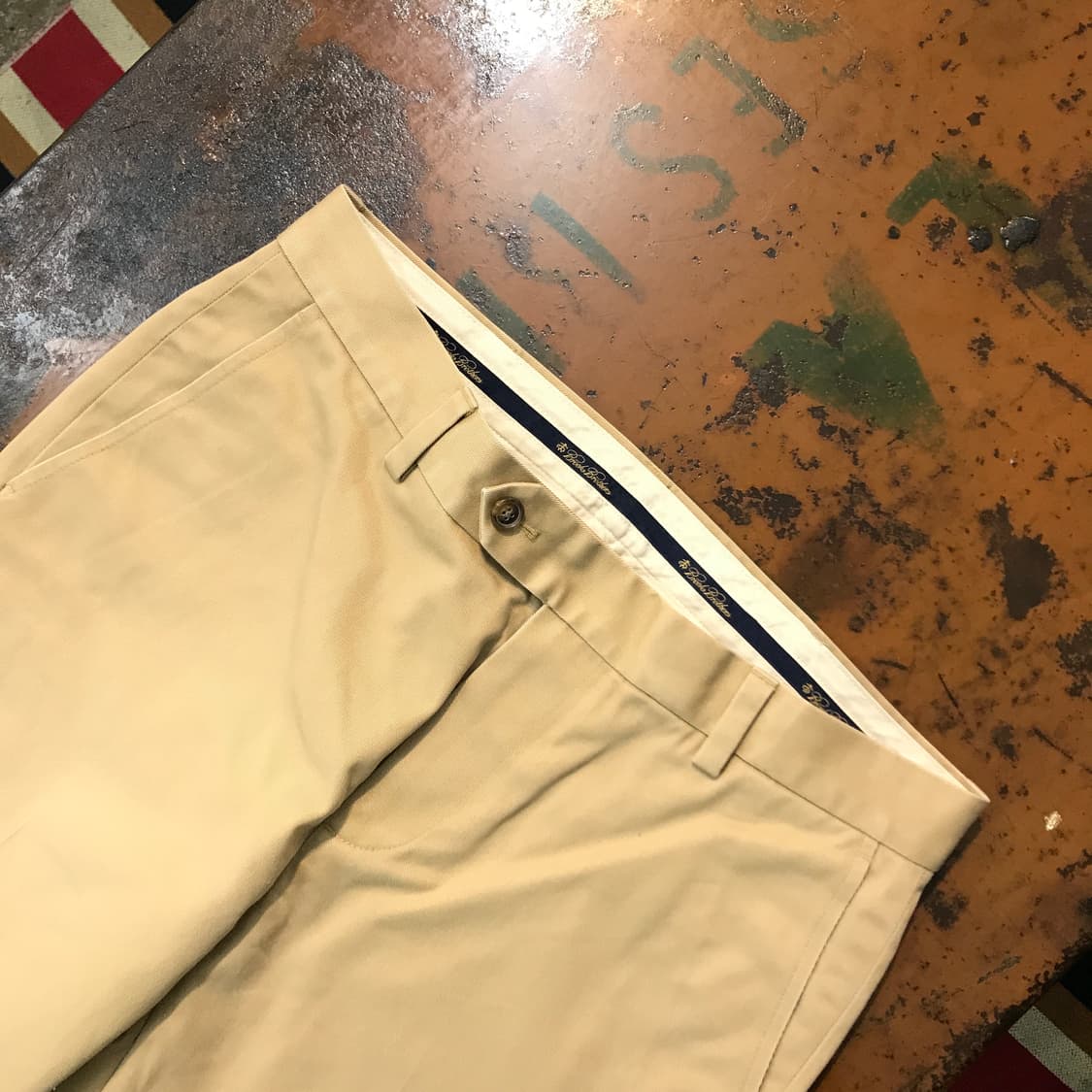 브룩스브라더스 베이지 코튼 치노 팬츠 허리 31 32 사이즈  상품이미지4