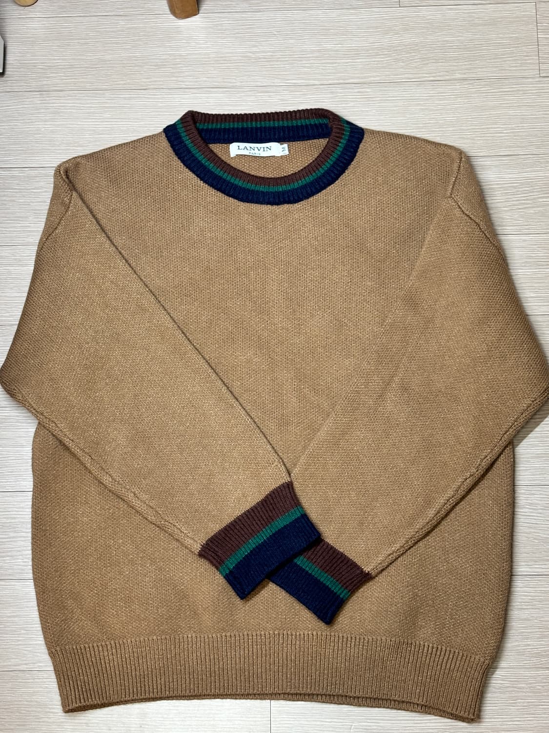 랑방 M사이즈 베이지 니트(파리) 상품이미지2