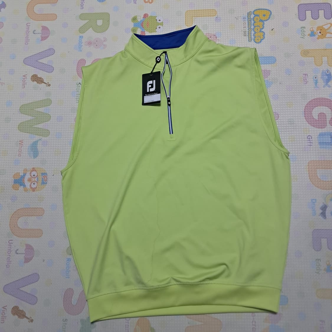 (새제품)풋조이 남성 퍼포먼스 하프 집업 베스트 조끼 L 상품이미지1