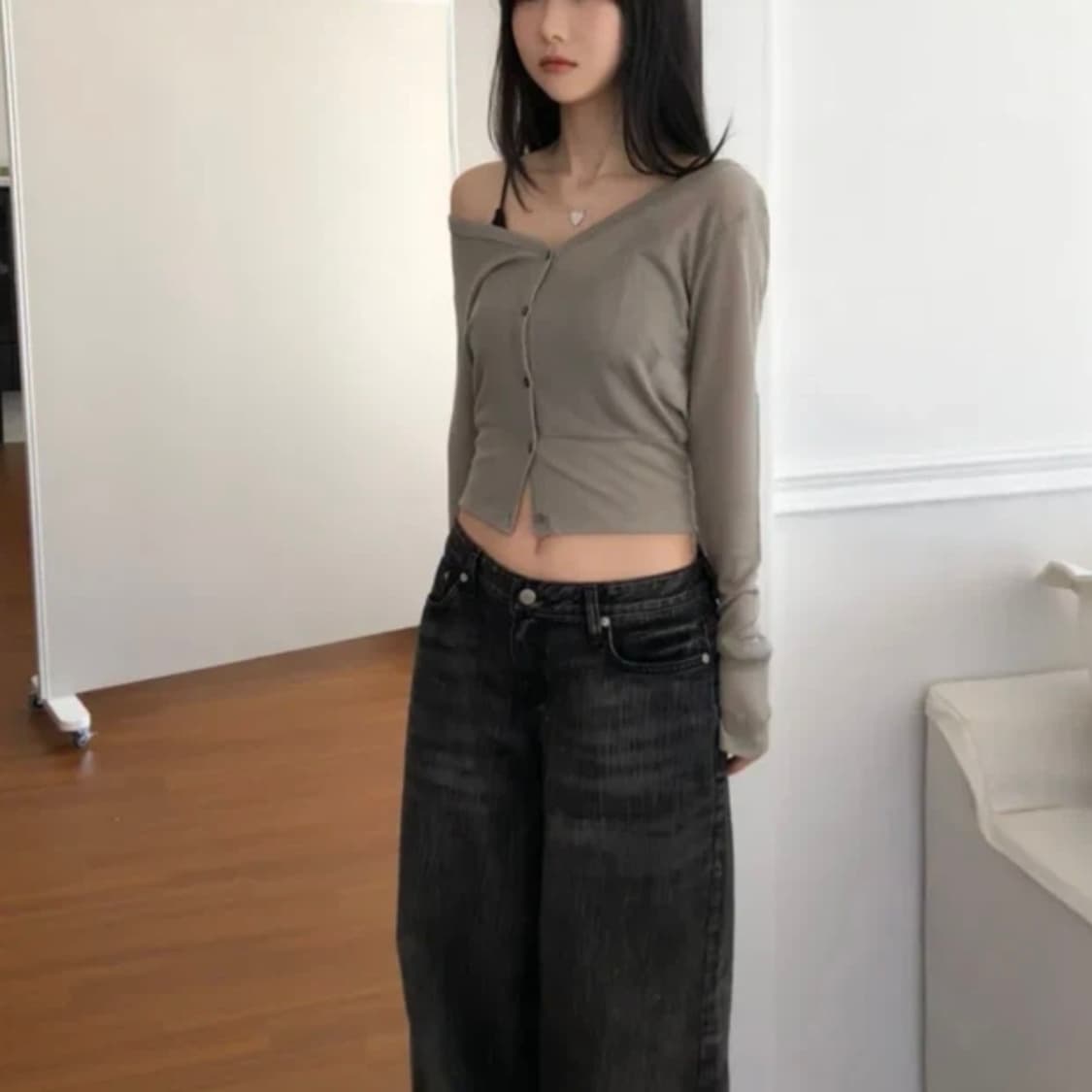 텐셀 시스루 가디건  상품이미지3