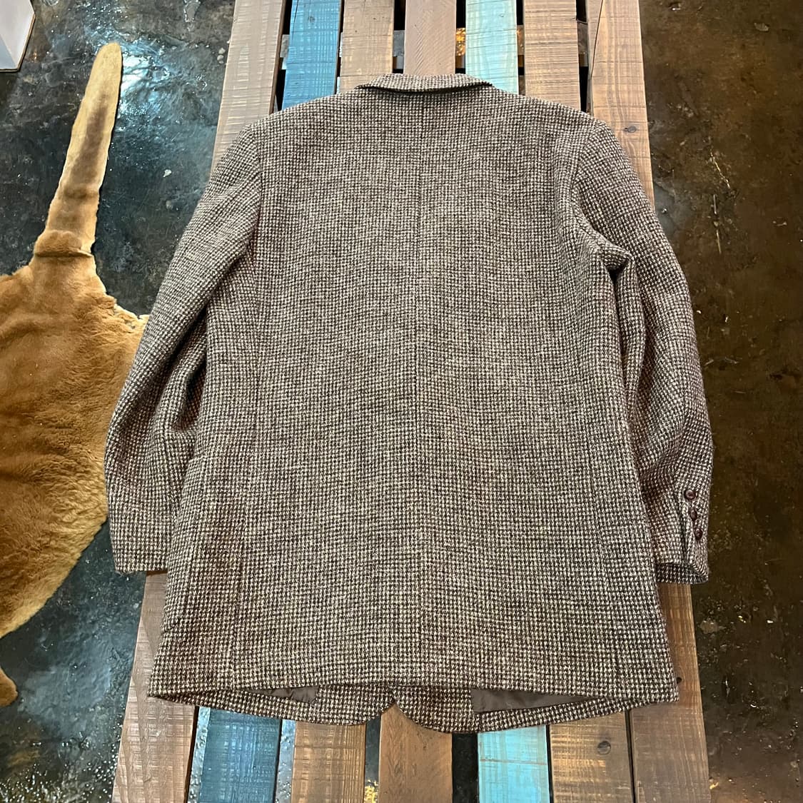 파파스 해리스 트위드 울 자켓 유니섹스 빈티지 상품이미지8