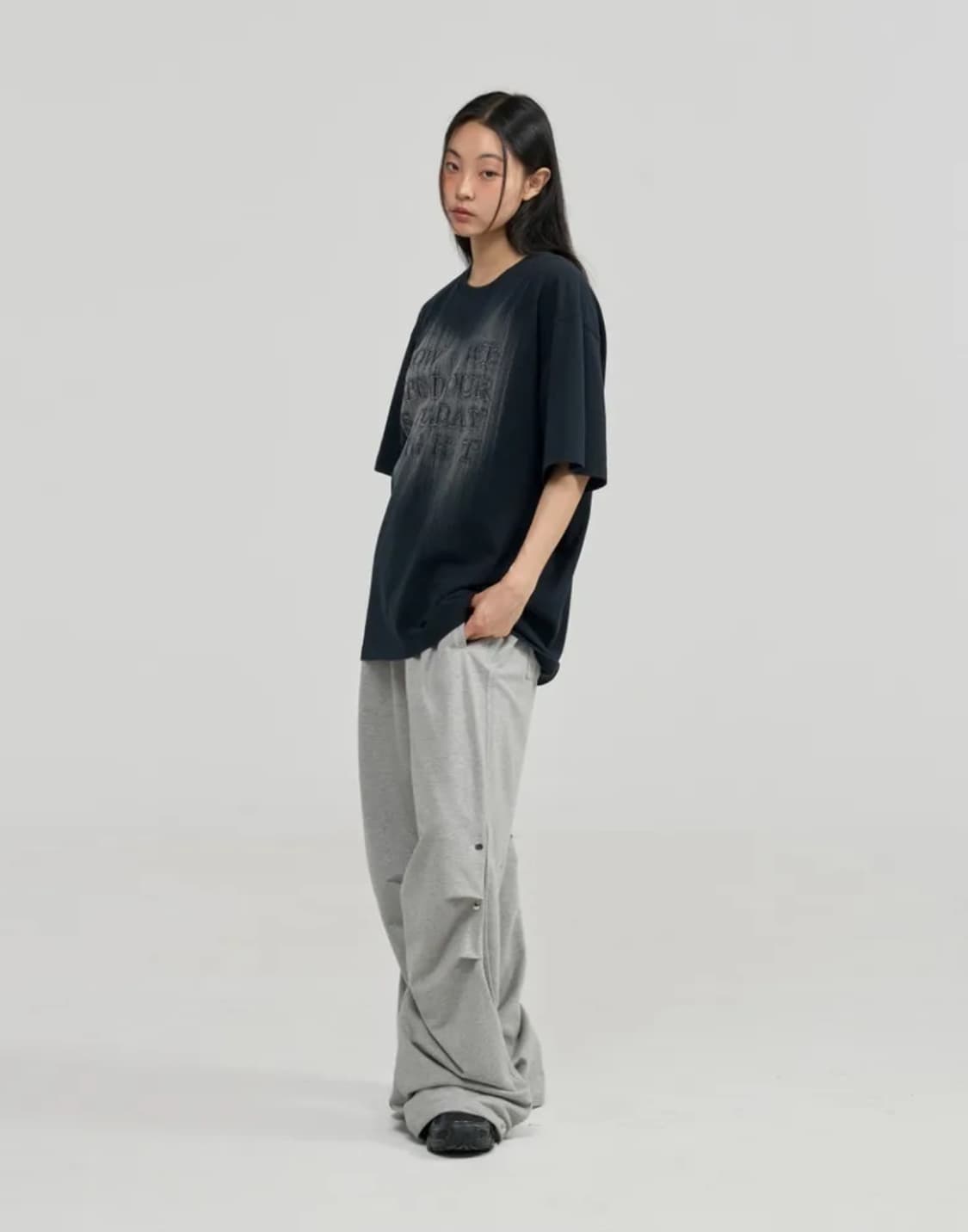 주앙옴므 브러시 페이딩 하프슬리브 티셔츠(XS)쿠어/파브레가/슬로우애시드 상품이미지7