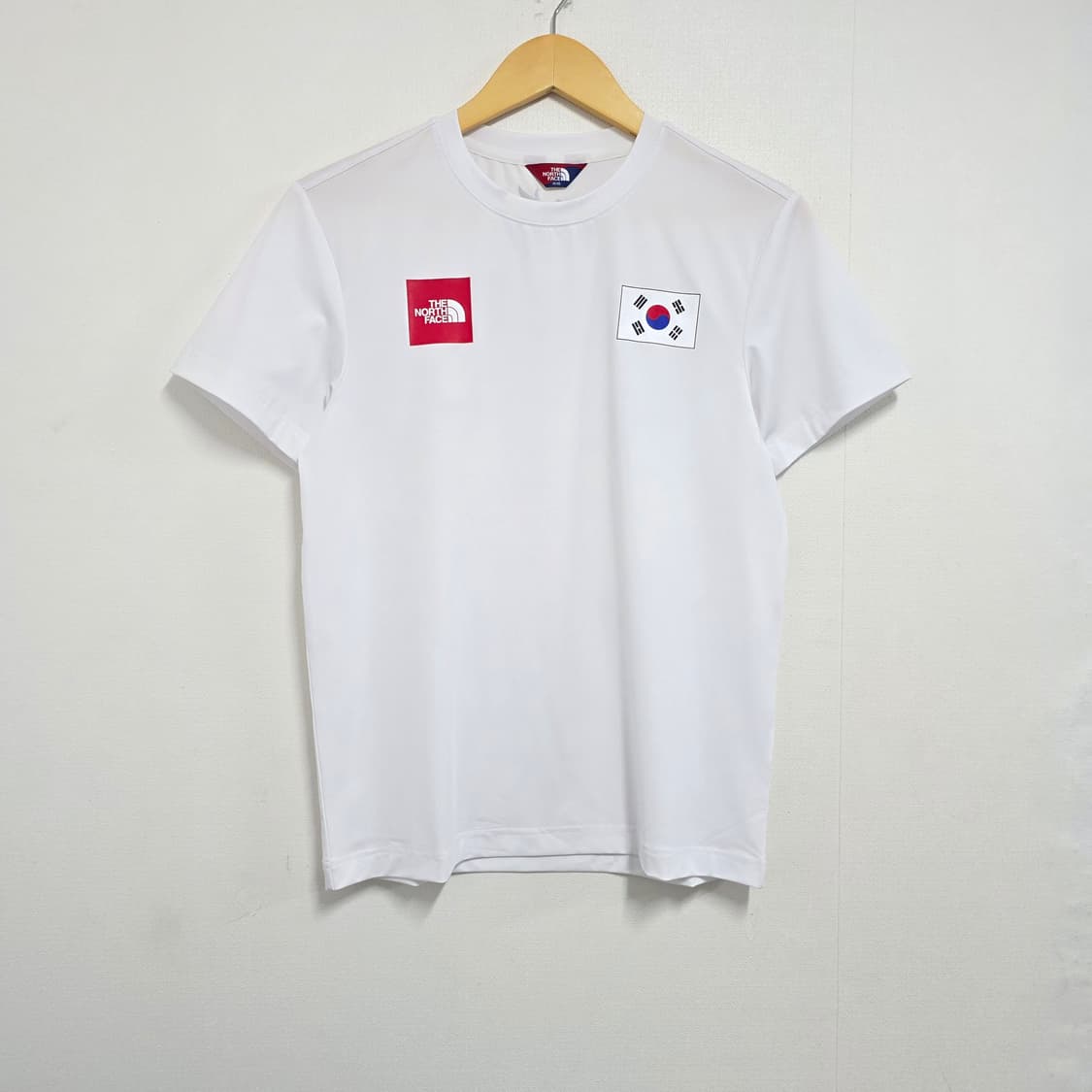 XS 노스페이스 팀코리아 태극기 기능성 반팔티셔츠 화이트 상품이미지1