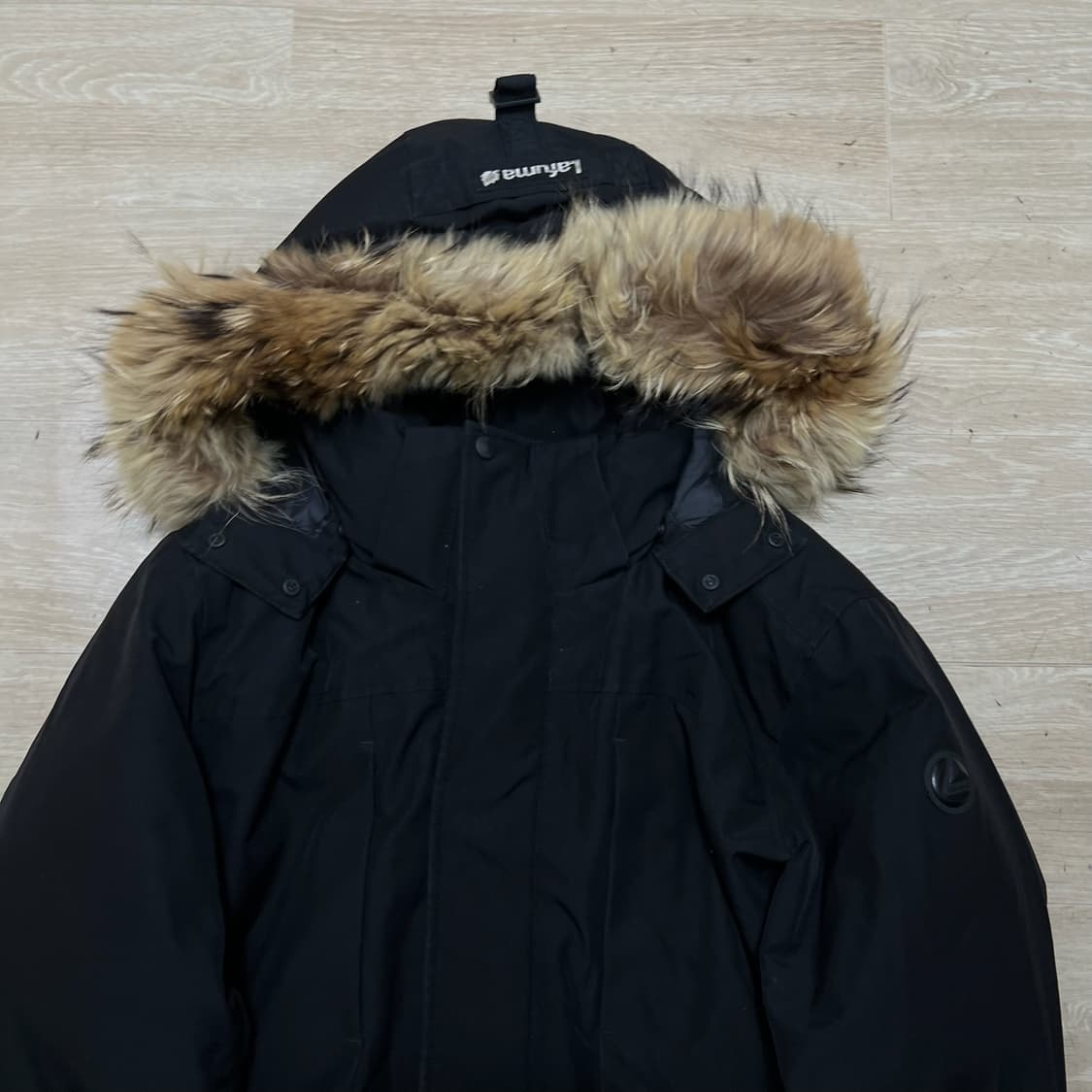 라푸마 라쿤모피 구스다운 패딩 야상 파카 상품이미지2