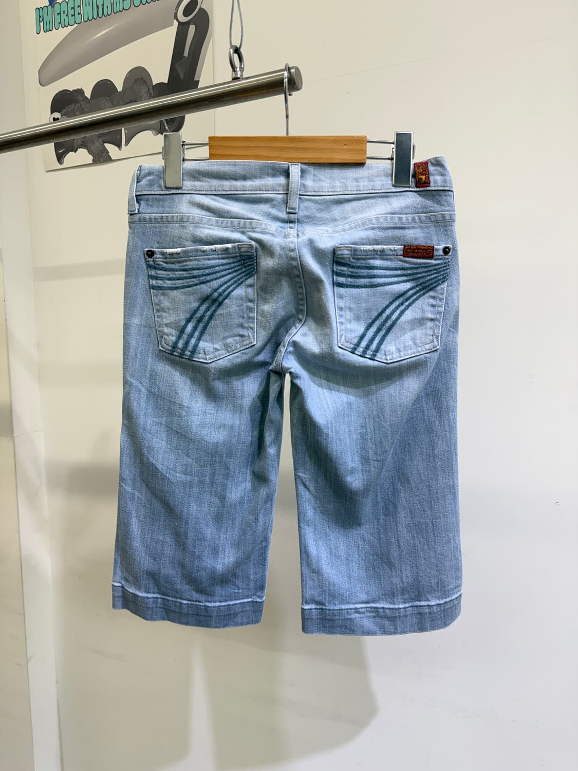 7 FOR ALL MANKIND (Made in USA)데님 카프리팬츠 상품이미지4