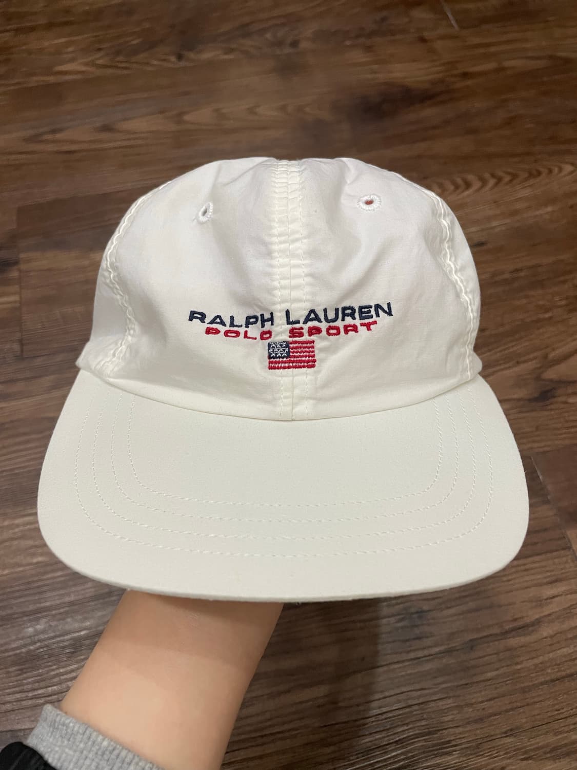 90s 폴로스포츠 캡모자 아이보리 상품이미지1