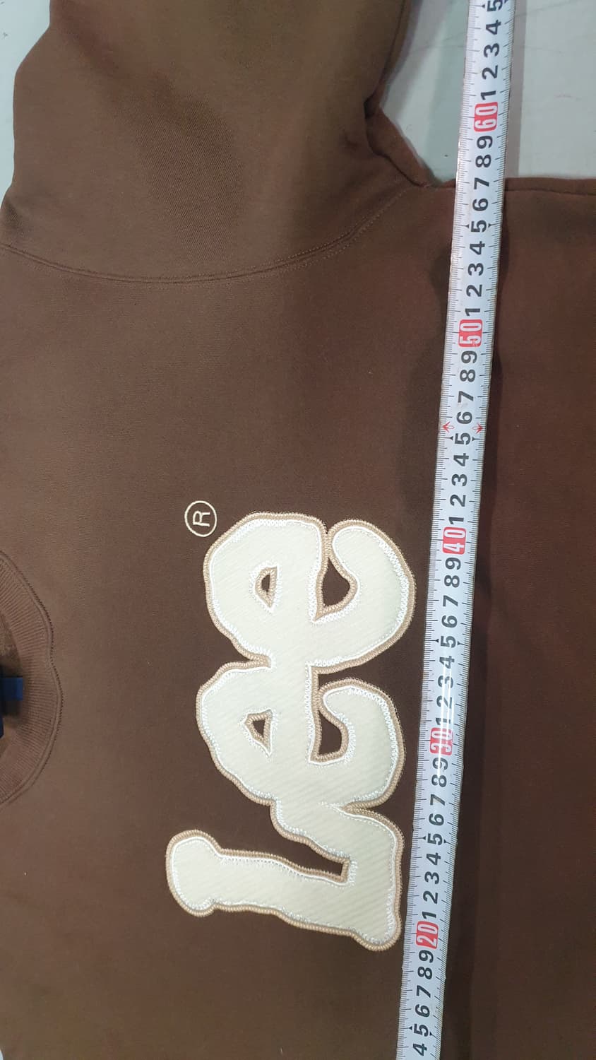 Lee 빅 로고 맨투맨 브라운 M사이즈 상품이미지4