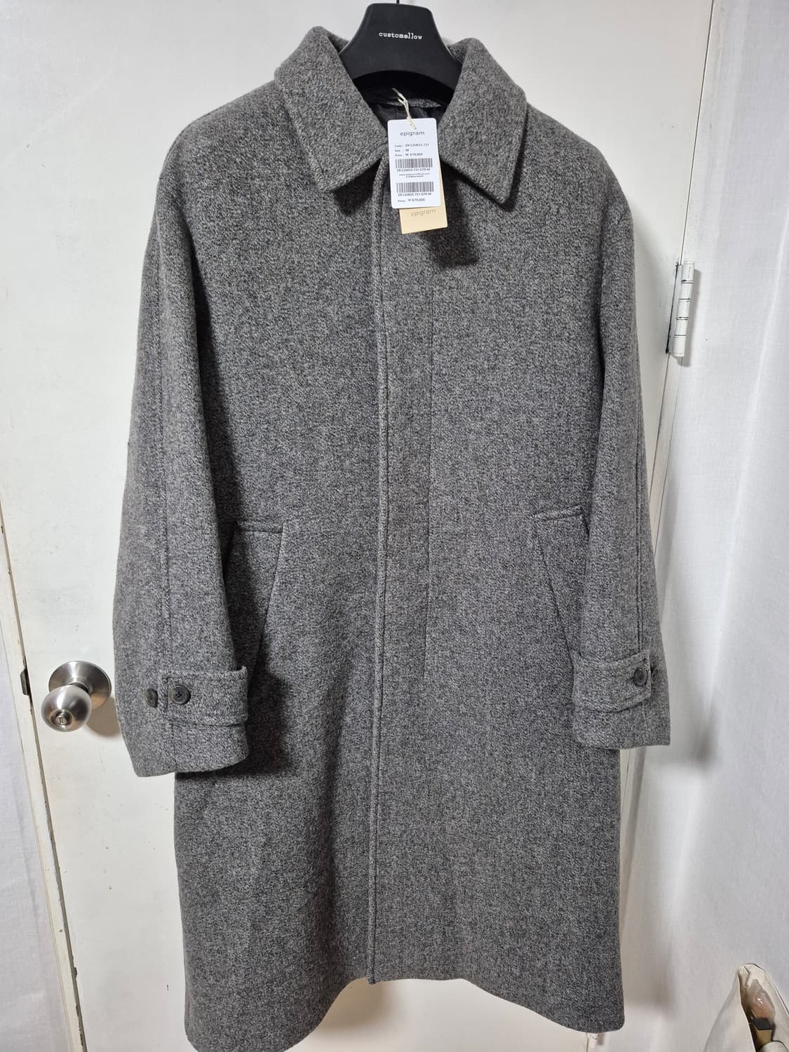 25FW 에피그램 패턴 발마칸 코트 상품이미지4