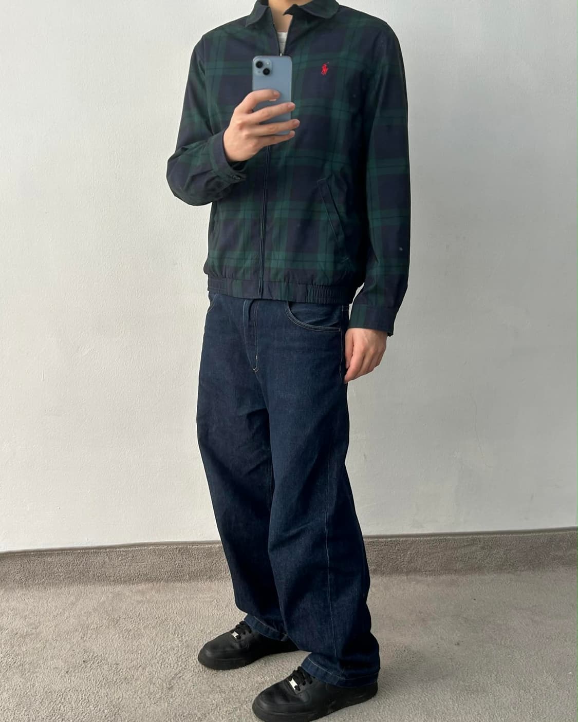 [M] 폴로 랄프로렌 블랙와치 체크 스윙탑 폴리쉘 자켓 상품이미지3